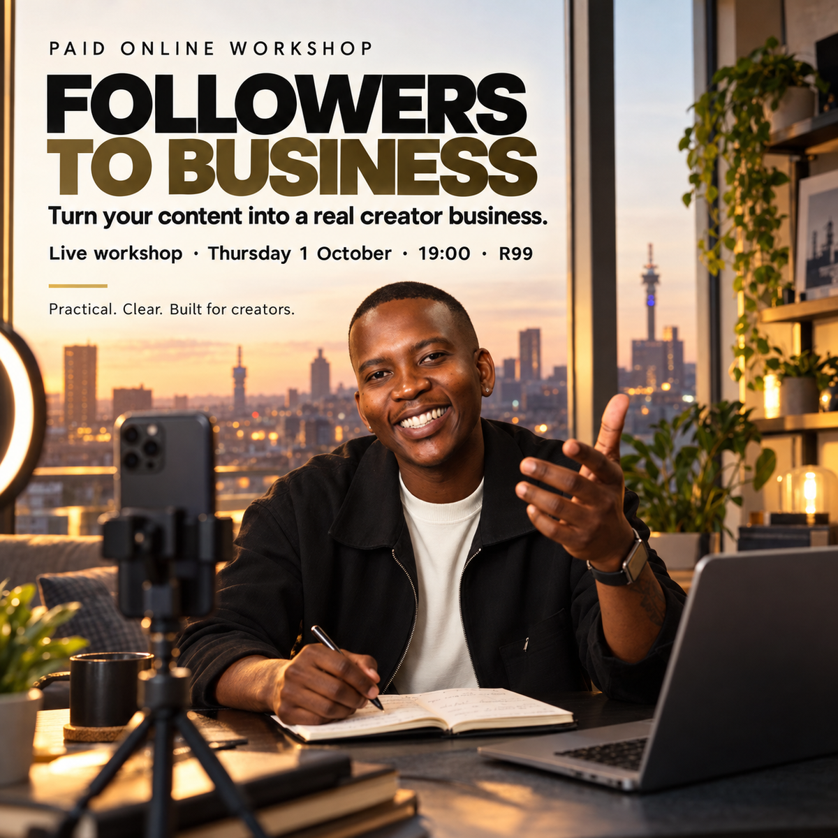 Followers to Business live workshop with Thato Rampedi